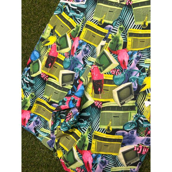 Under Armour Heat Gear Loose Fit Board Shorts Tropical Print Stretch Size 30 - Picture 8 of 9